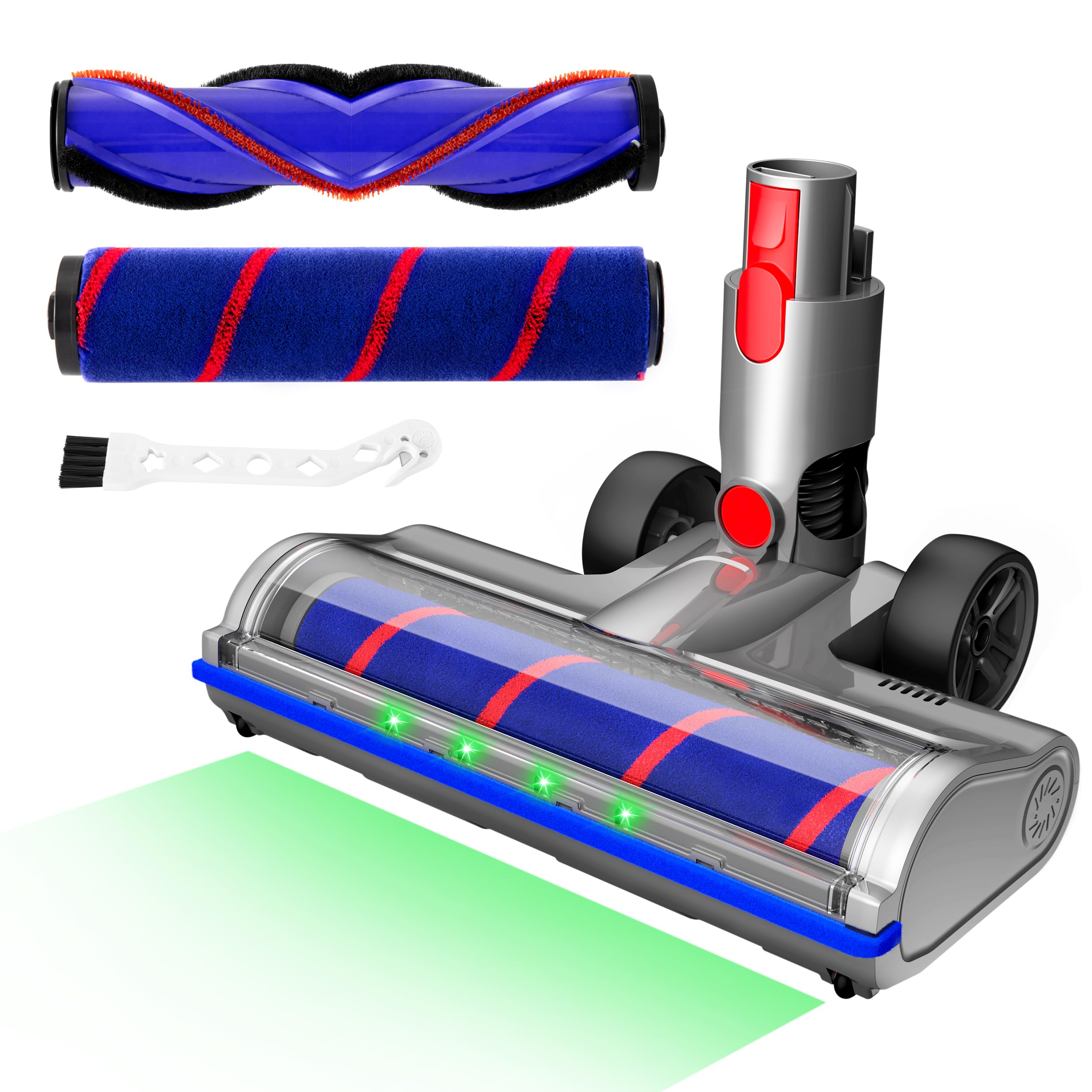 YOUNGOOD Upgraded head with LED lights illuminates dark corners.