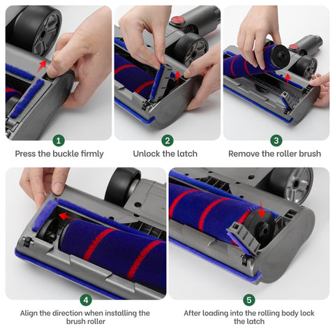 YOUNGOOD dual brushes handle hard floors and carpets.