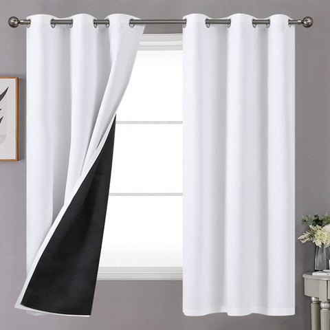 YoungsTex blackout curtain panel closed to block light for a darker room