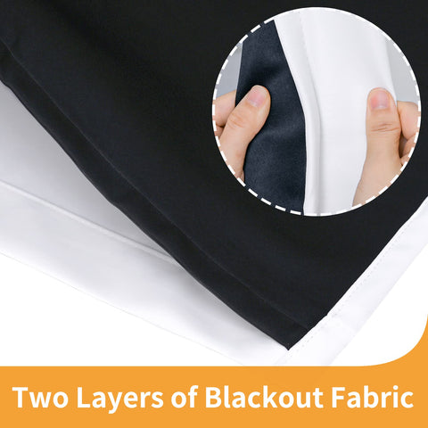 YoungsTex white blackout curtains brighten living rooms while blocking light