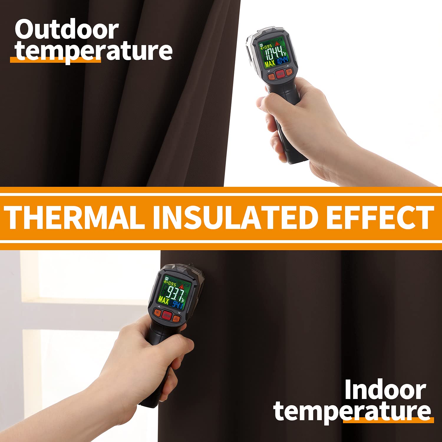 YoungsTex brown blackout fabric texture highlights premium look and light control.