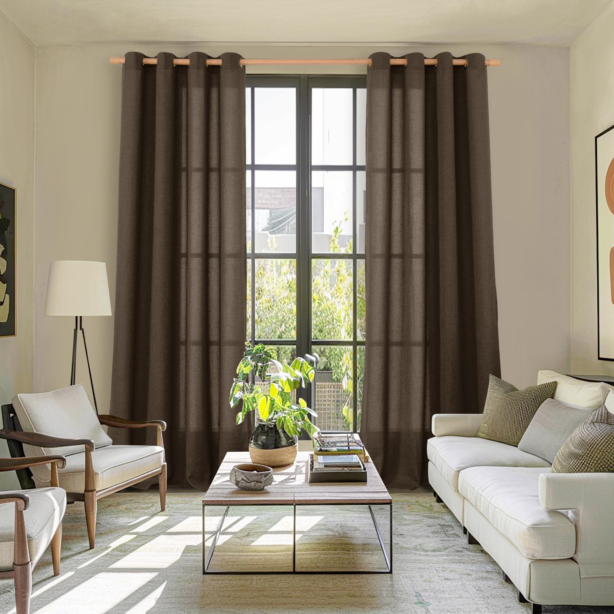 YoungsTex linen close-up showing soft touch and wrinkle-free drape