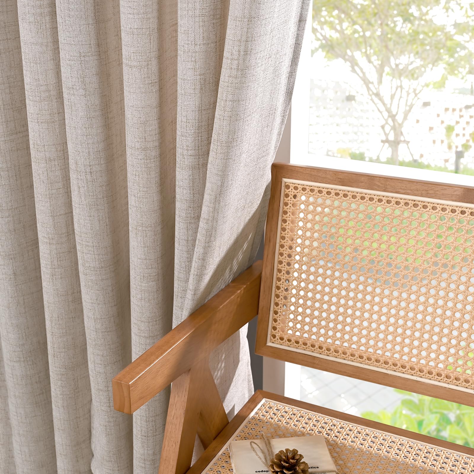 YoungsTex panels are ready to hang and slide smoothly on most rods.