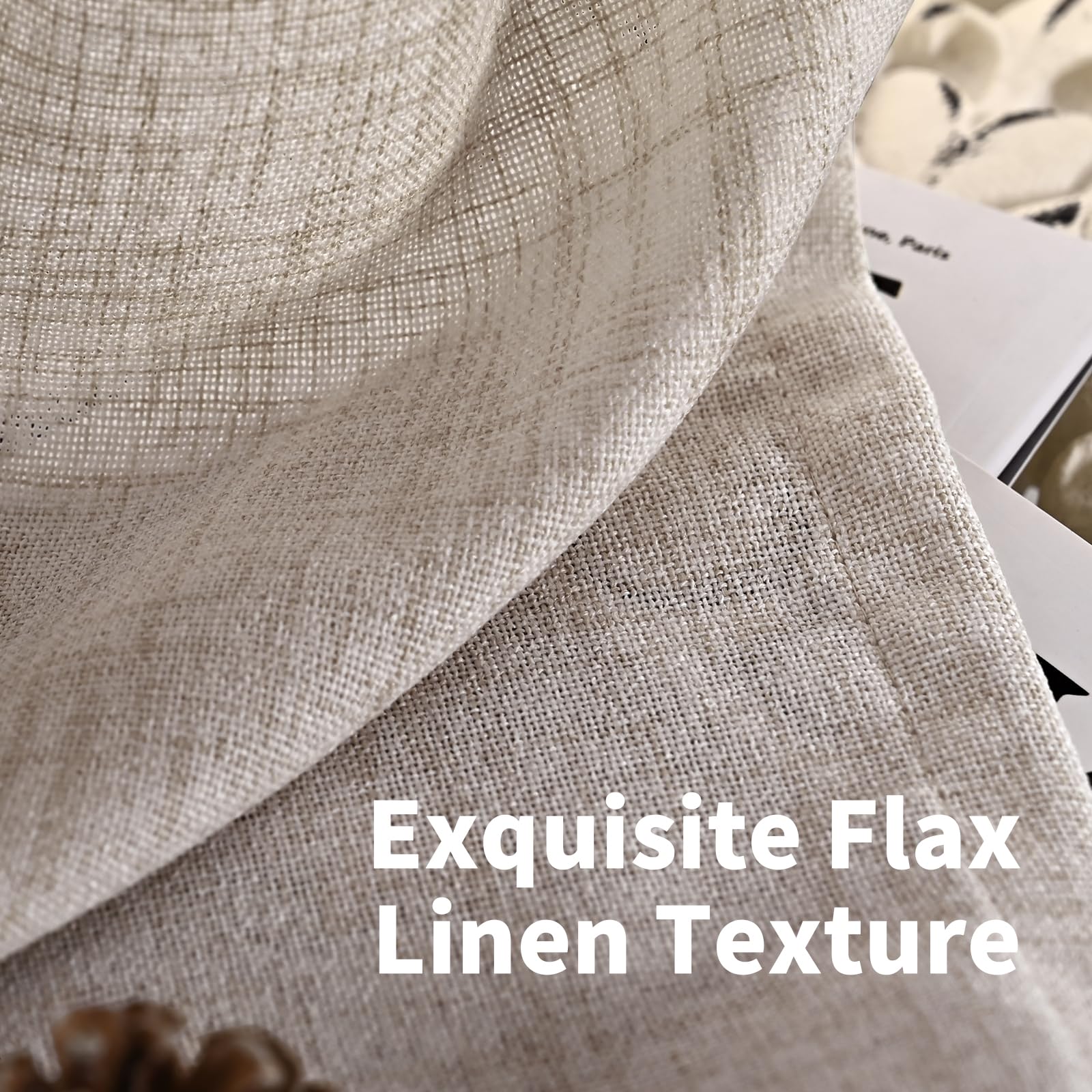 YoungsTex light-filtering design softly diffuses natural daylight.