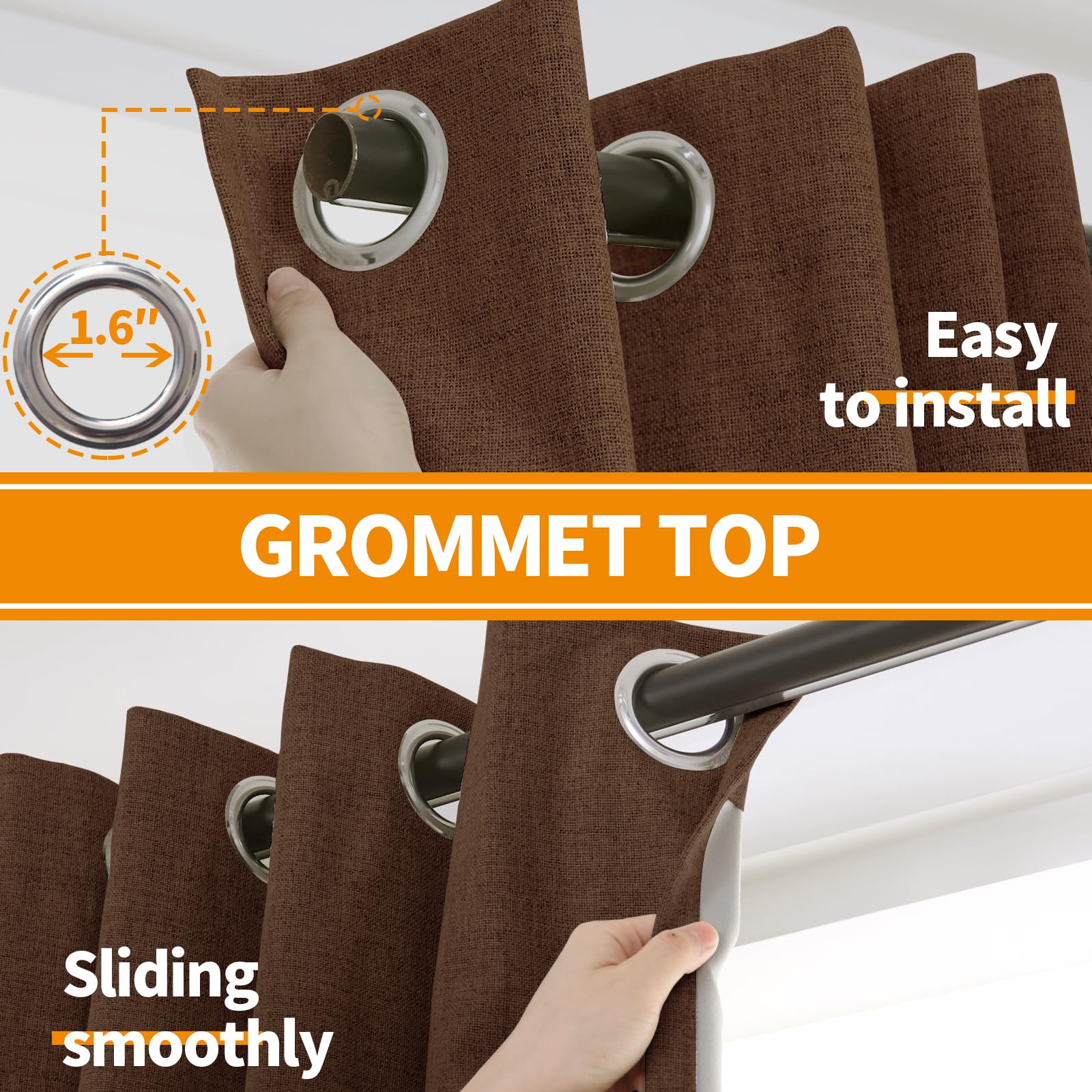 YoungsTex curtains are machine washable for easy care.