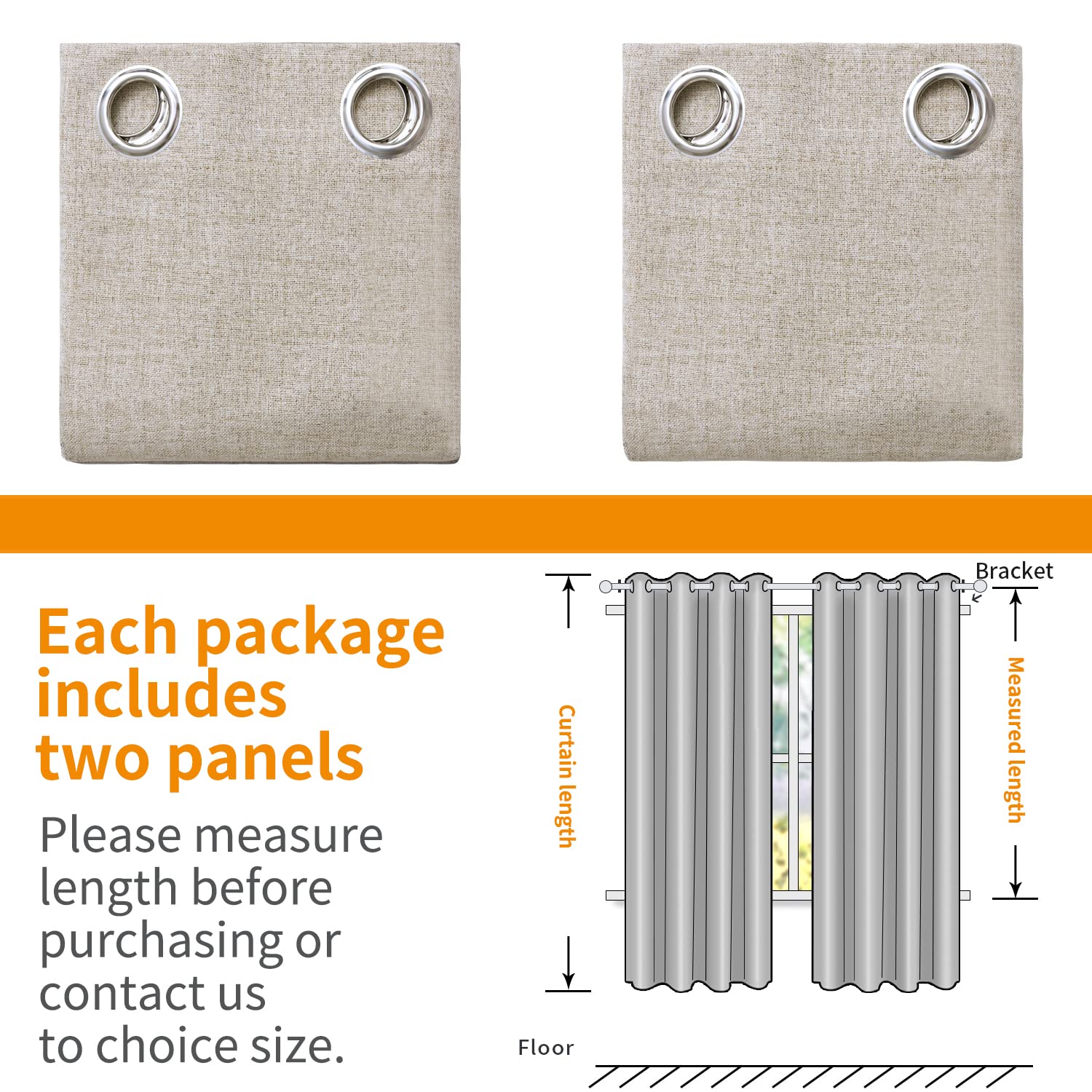 YoungsTex two-panel set suitable for bedrooms, living rooms, and offices.