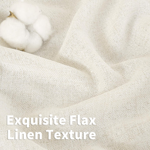 YoungsTex light-filtering linen curtains diffuse natural light for a cozy room.