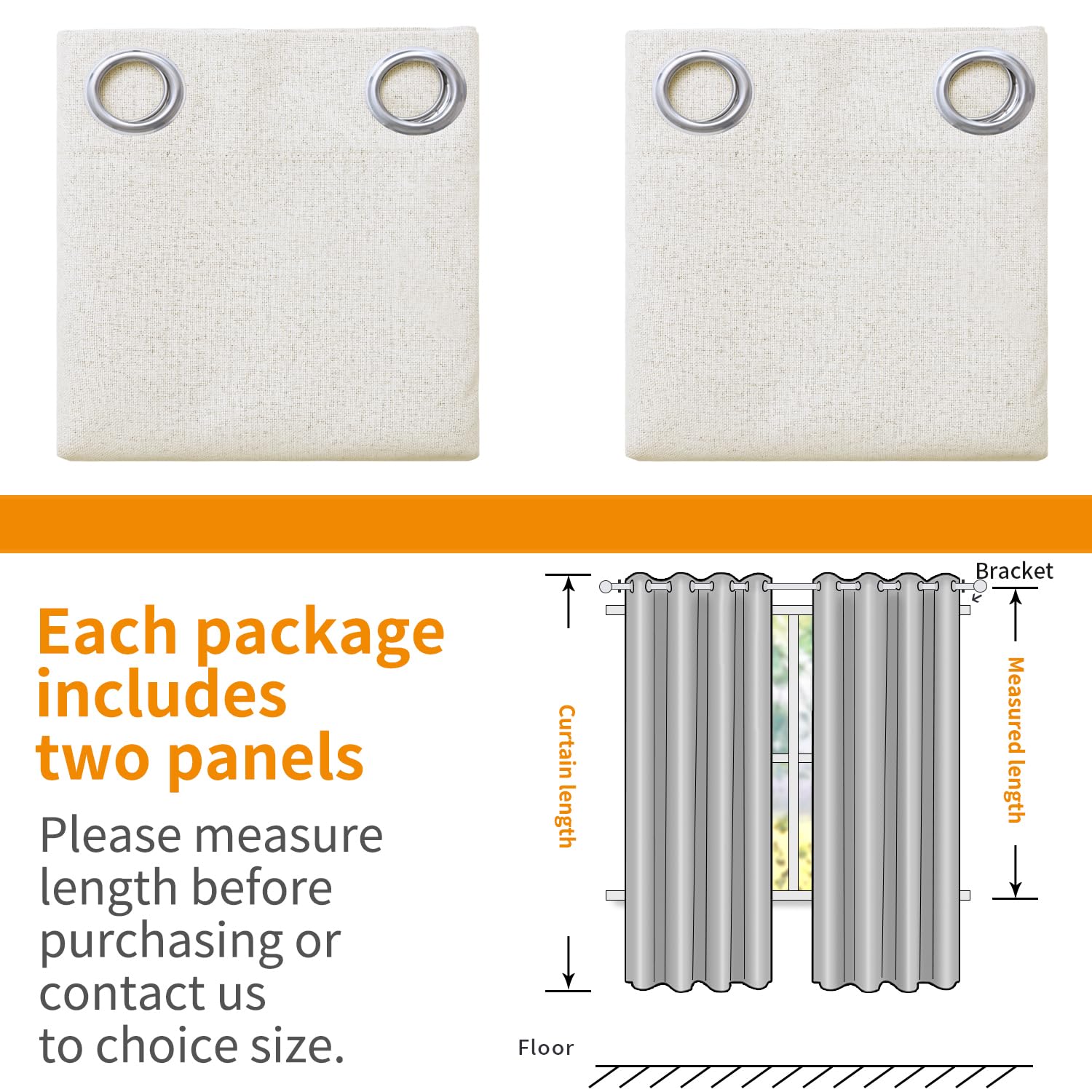 YoungsTex blackout curtains with grommets fit most rods for easy setup.