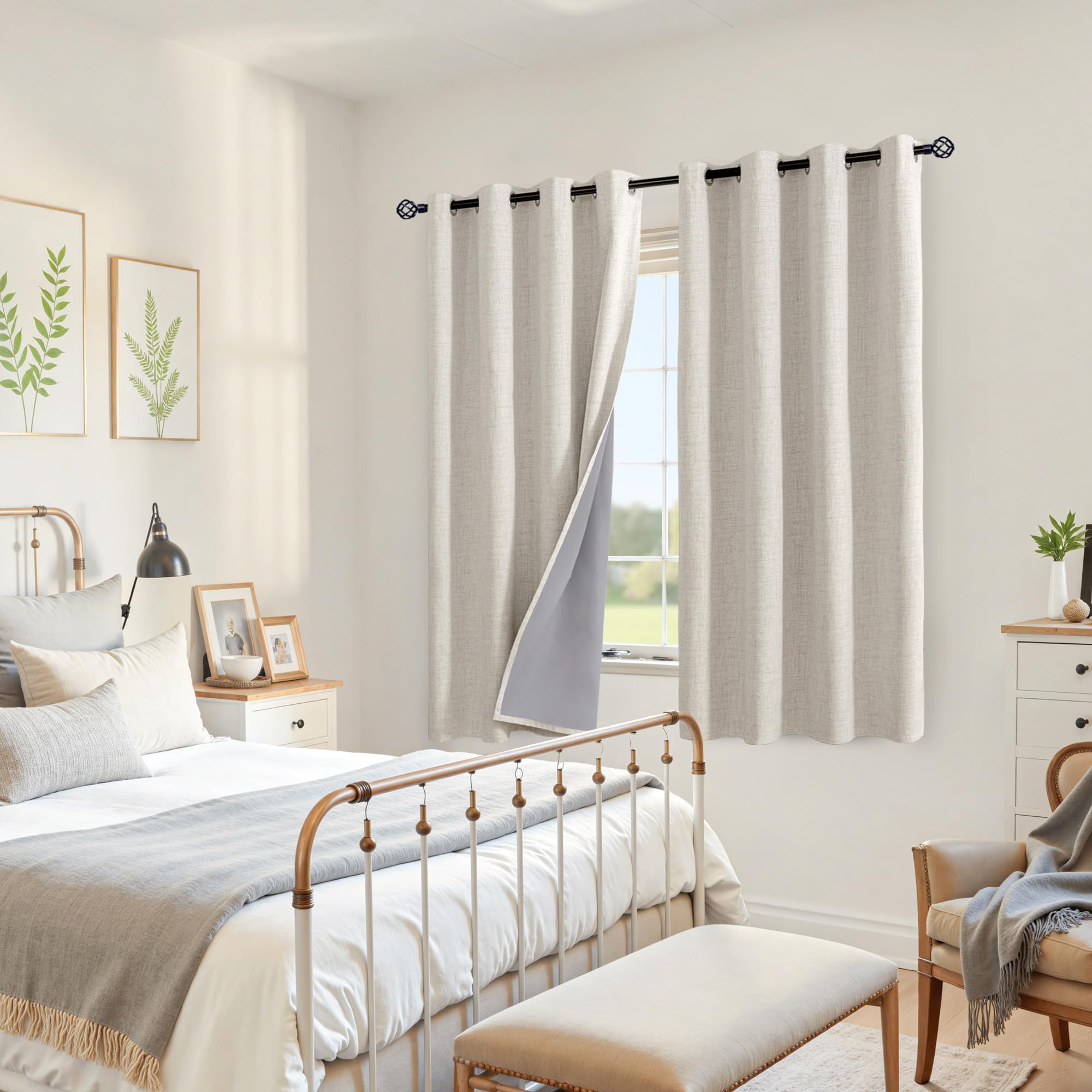 YoungsTex linen with burlap look for retro yet elegant décor.
