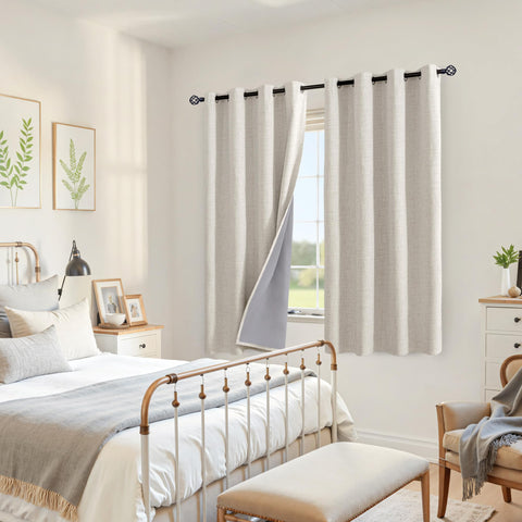 YoungsTex linen with burlap look for retro yet elegant décor.