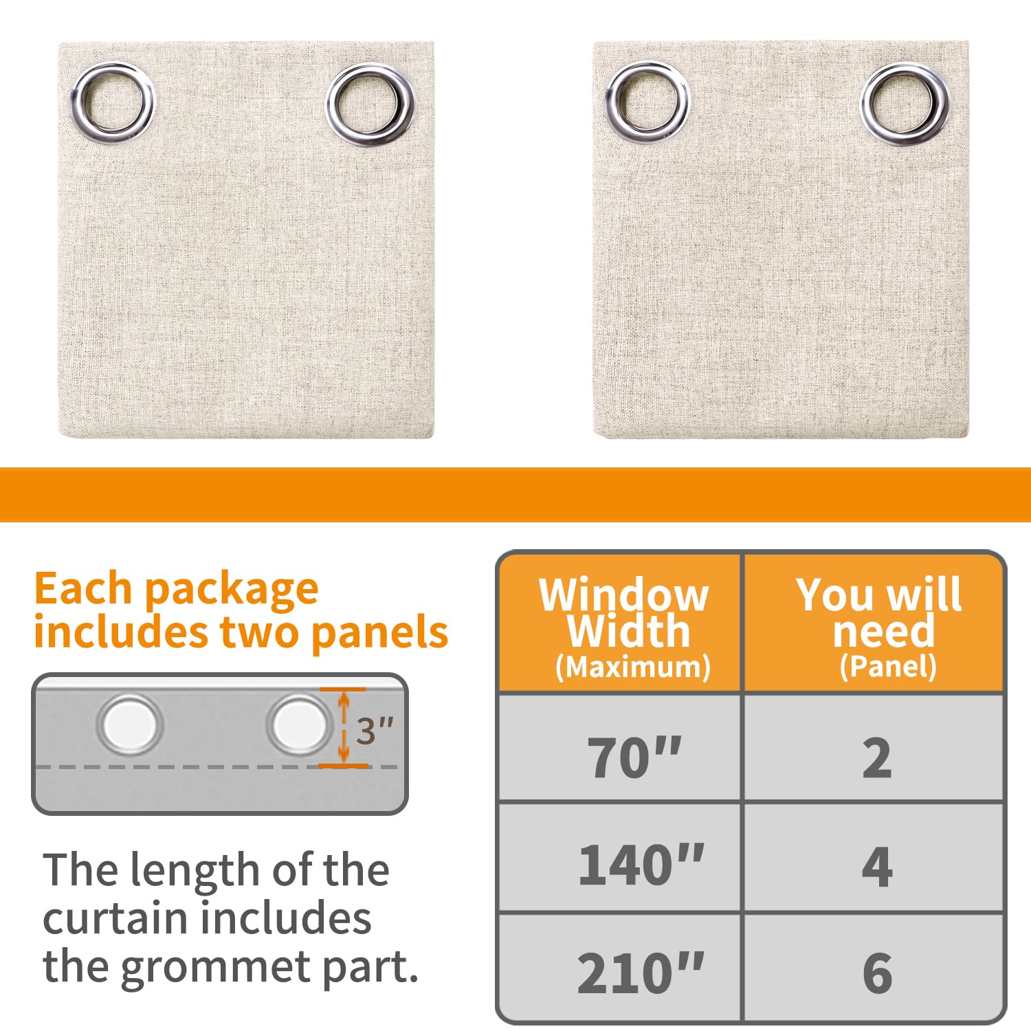 YoungsTex two-panel set fits larger windows readily.