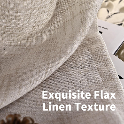 YoungsTex living room style drapes for a warm, natural look.