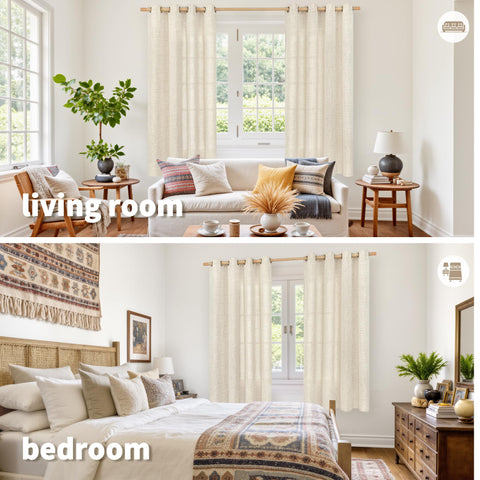YoungsTex curtains showcase bronze grommets for vintage window charm