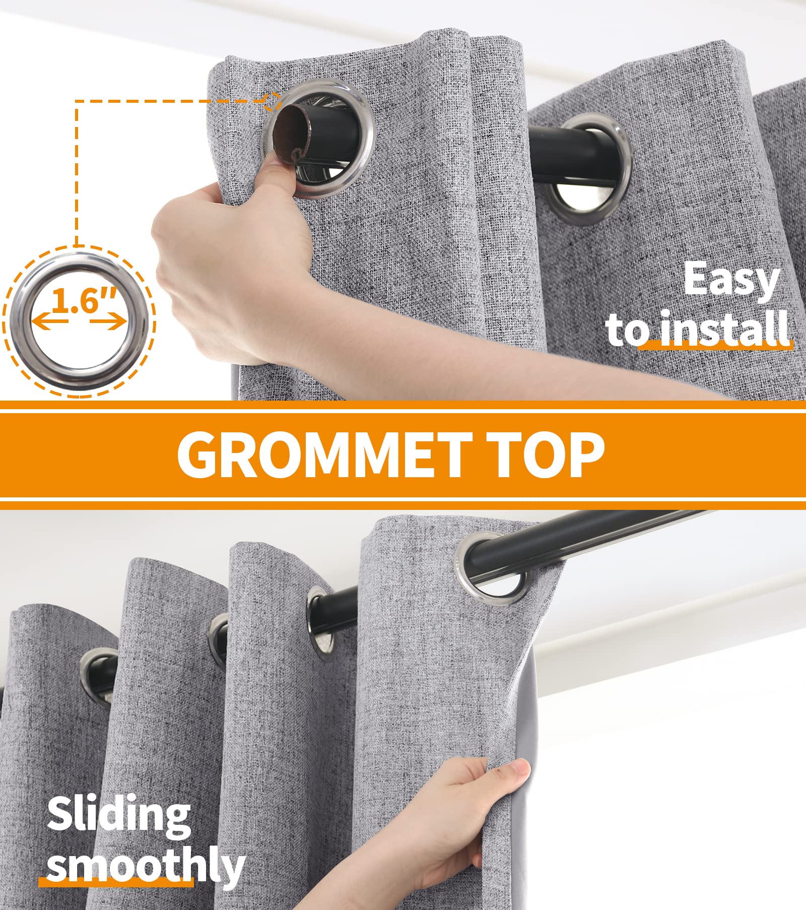 YoungsTex two-panel set suitable for bedrooms, living rooms, and offices