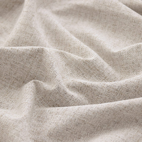 YoungsTex beige linen blackout curtains enhance privacy without sacrificing light control.