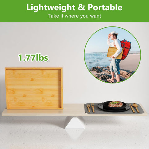 Youpehom breakfast in bed tray ideal for laptop or tablet