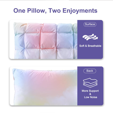 Your Moon Balanced Comfort neck-shoulder support demonstrates versatile use for multiple sleep positions