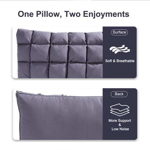 YOUR MOON back sleeping position shows balanced height for comfort