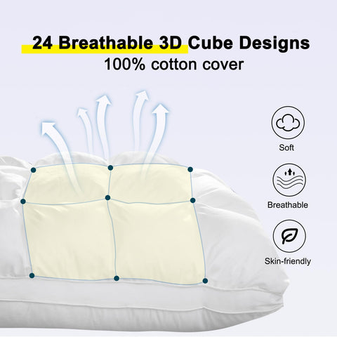 YOUR MOON down-alternative filling stays evenly distributed for consistent cushioning.