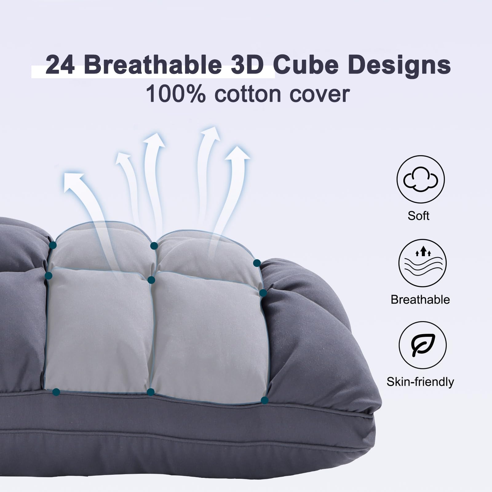 YOUR MOON side sleeping view demonstrates ergonomic alignment and gentle lift