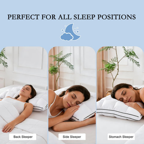 YOUR MOON Soft Support Pillow machine washable for easy care