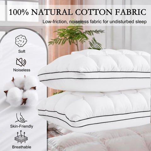 YOUR MOON Soft Support Pillow microfiber filling for a soft, fluffy feel