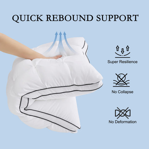 YOUR MOON Soft Support Pillow suitable for side back and stomach sleepers