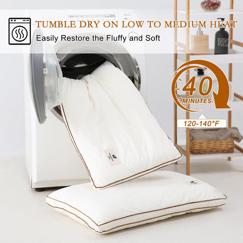 YOUR MOON pillow vacuum-packed in packaging for shipping