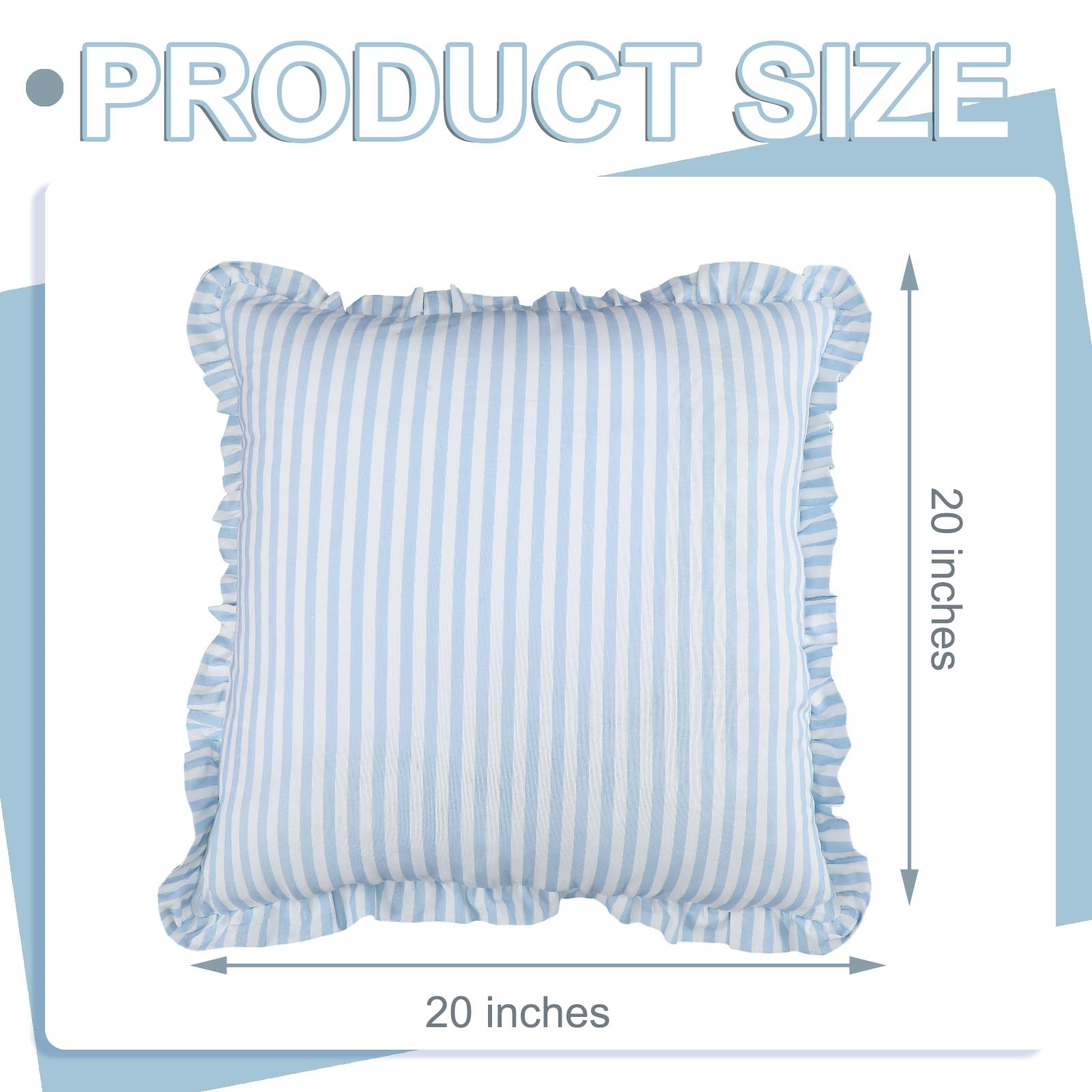 Yousoontic invisible zipper detail on blue-white cover for seamless look
