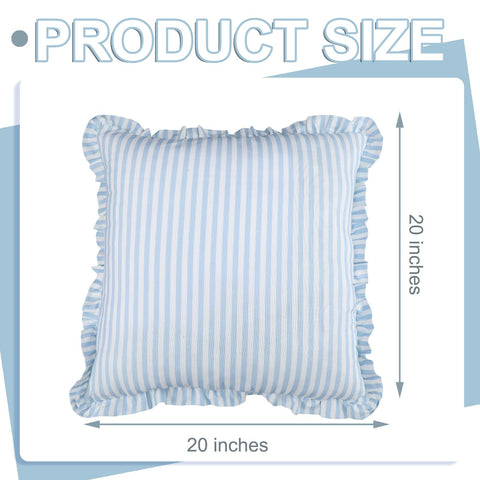 Yousoontic invisible zipper detail on blue-white cover for seamless look