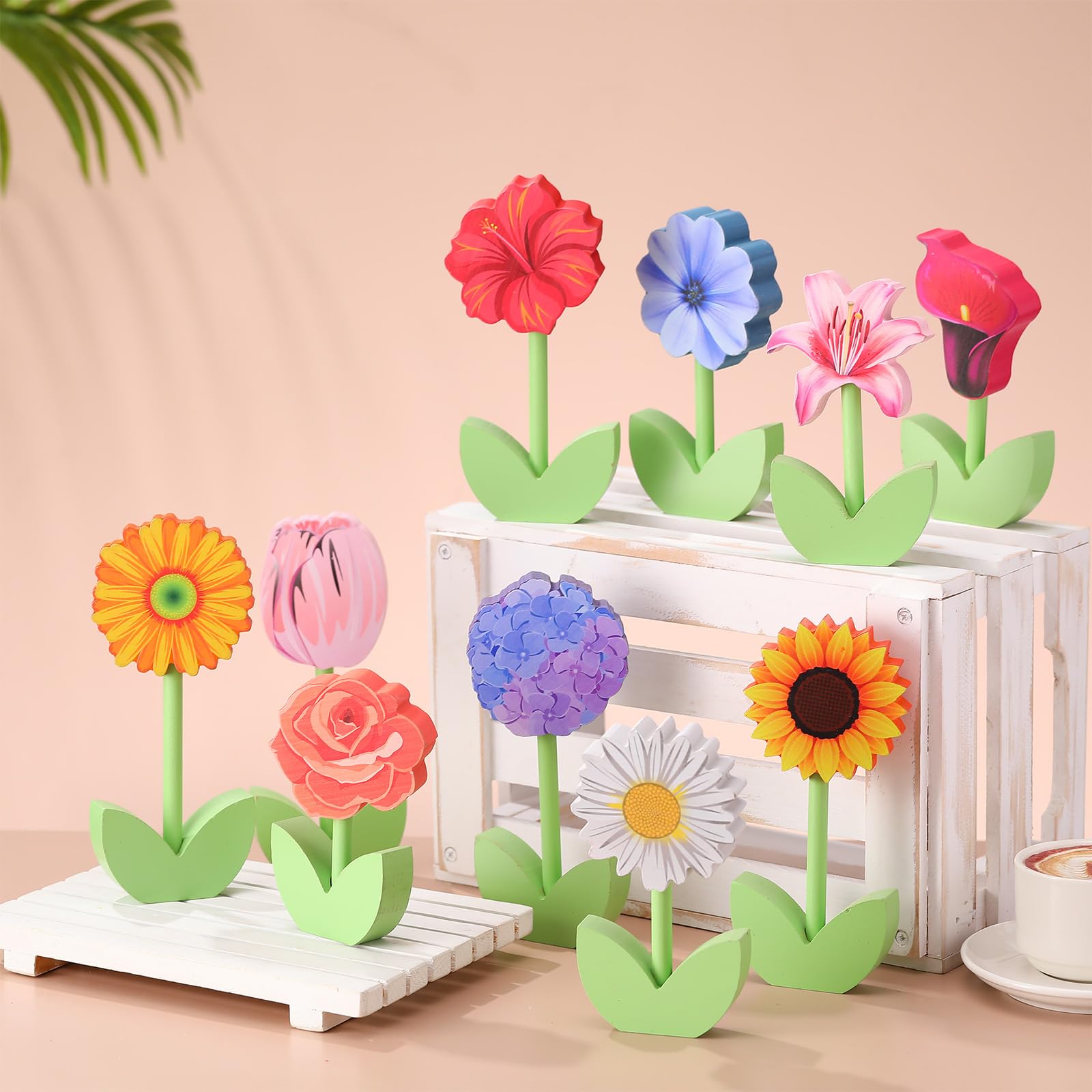 Yousoontic wooden flowers for home or office decor inspiration