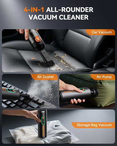 Yoyoto 4-in-1 tool blends suction, inflation, and blowing for versatile cleaning