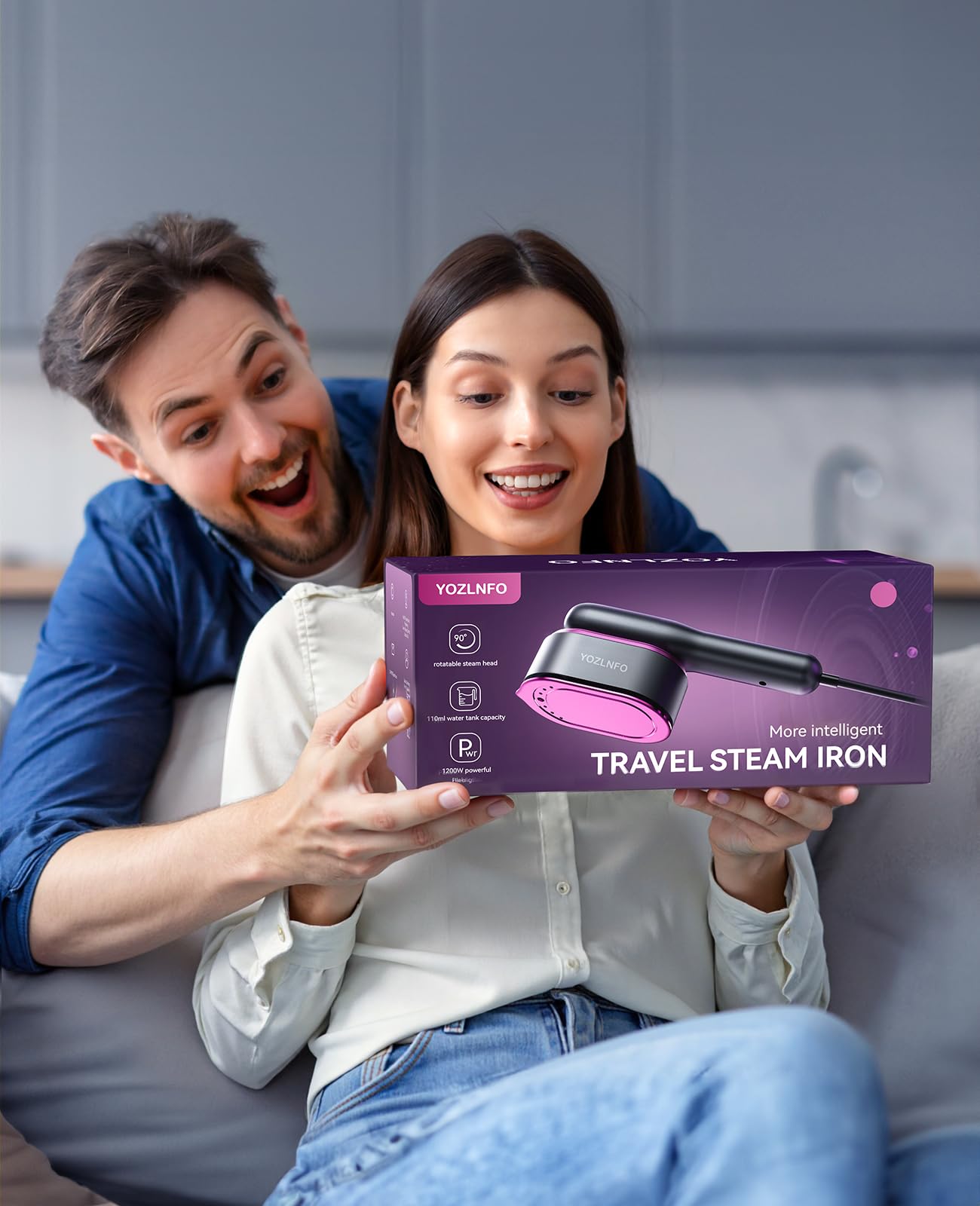 YOZLNFO travel steamer includes base and cup for travel