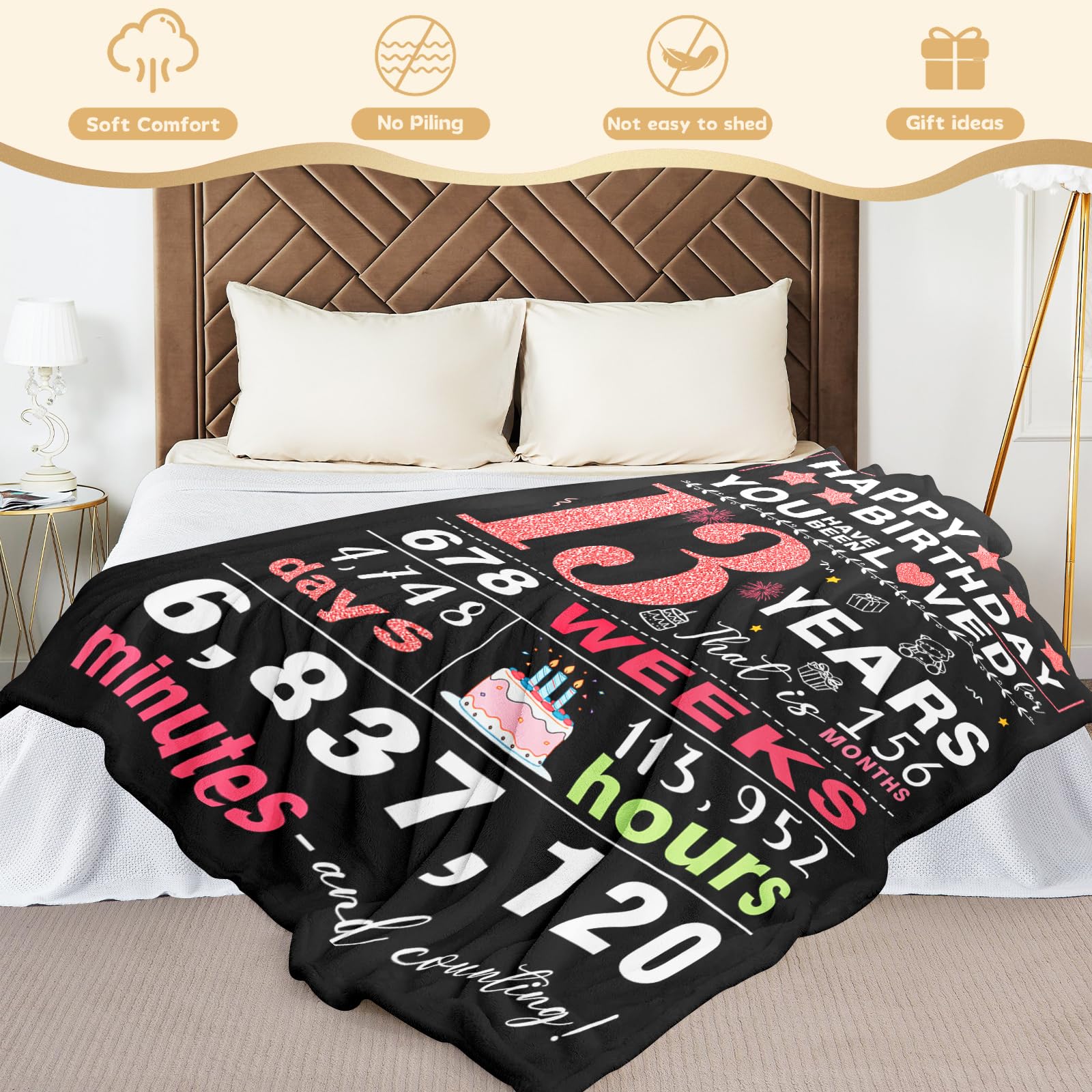YPURTSD durable, quick-drying throw for teens daily use