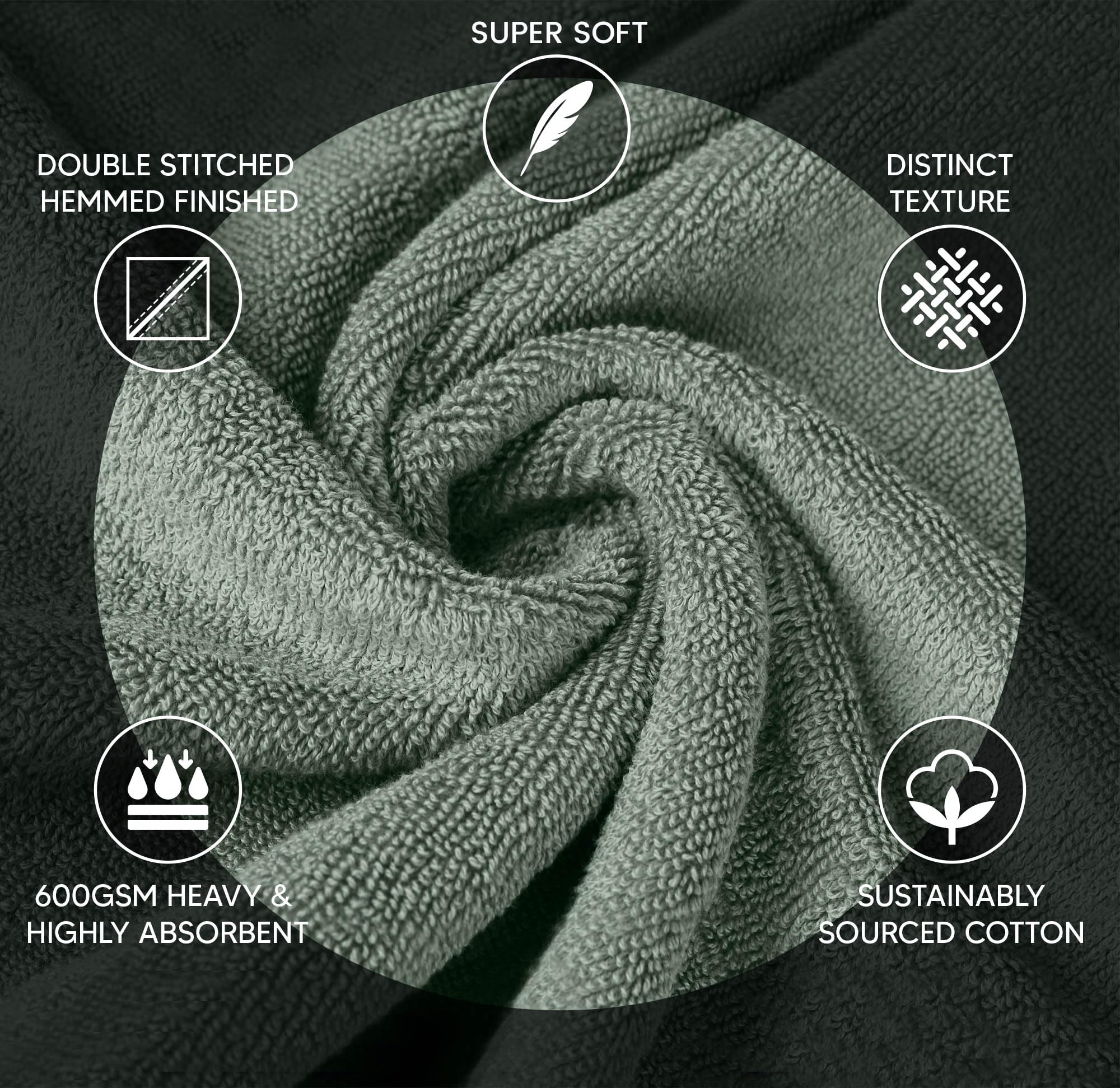 YRALY luxury bath-towel-27x54 second view for premium softness.