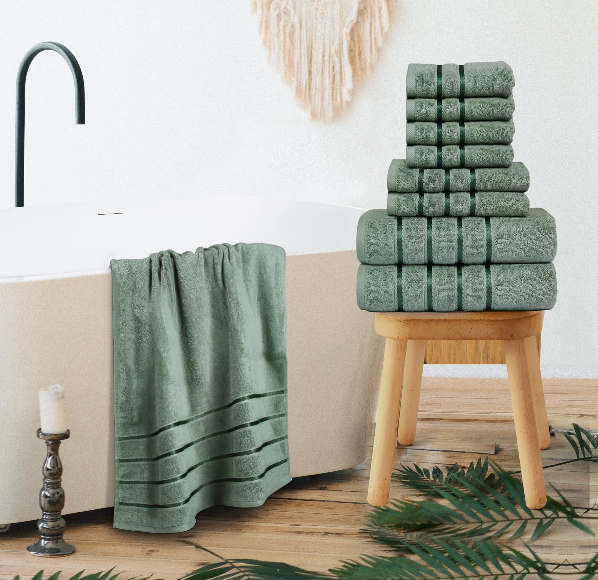 YRALY luxury hand-towel-16x28 close-up shows gentle loops.