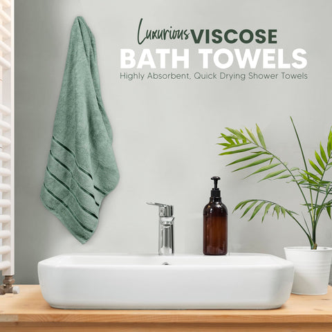 YRALY luxury hand-towel-16x28 in sage green for daily use.