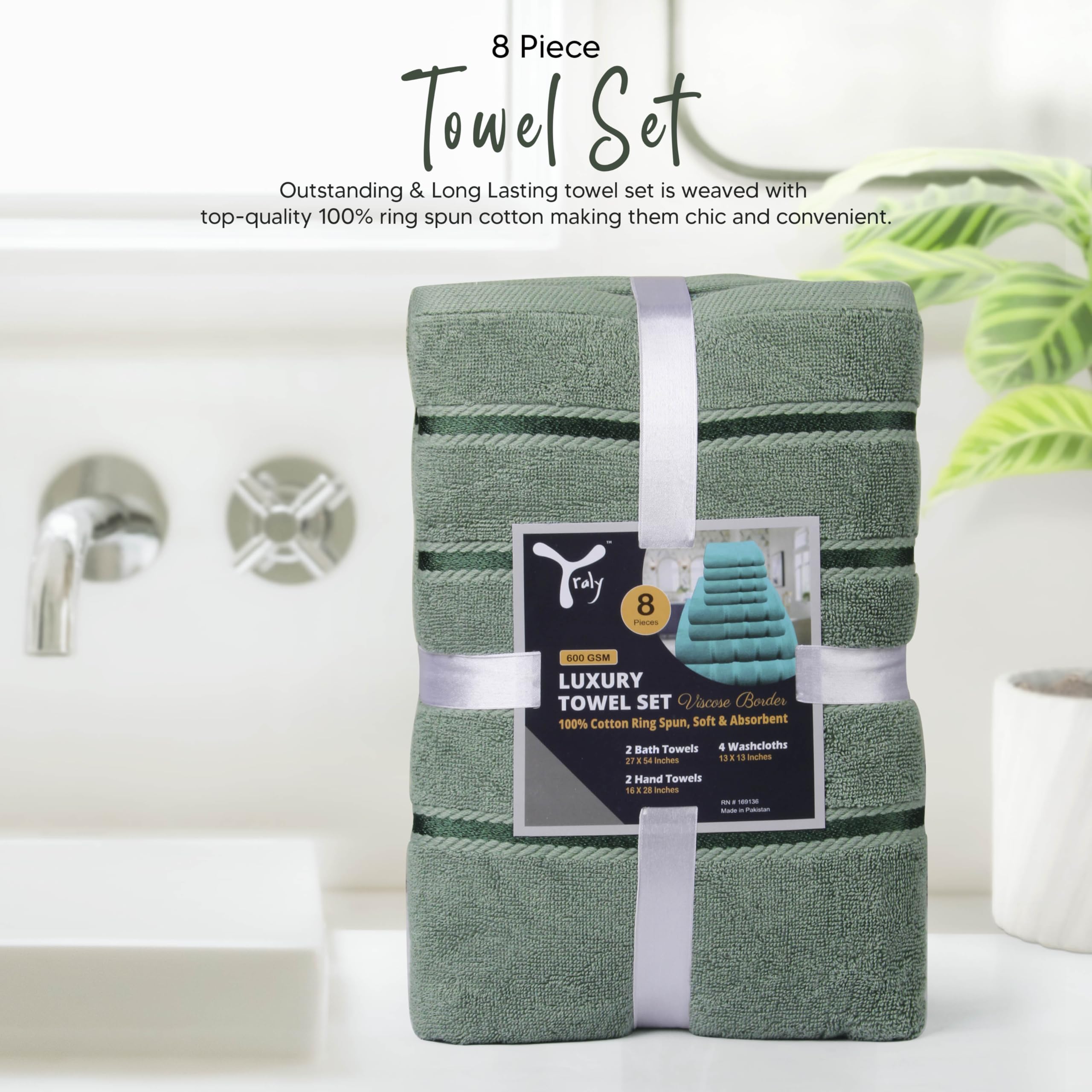 YRALY luxury washcloth-13x13 texture detail for facial care.