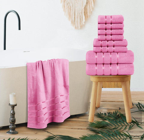 YRALY 600 GSM cotton towels feel plush and highly absorbent.