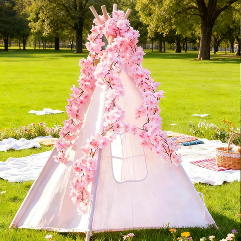 YRIOWMI multi-pack garlands arranged as lush backdrop