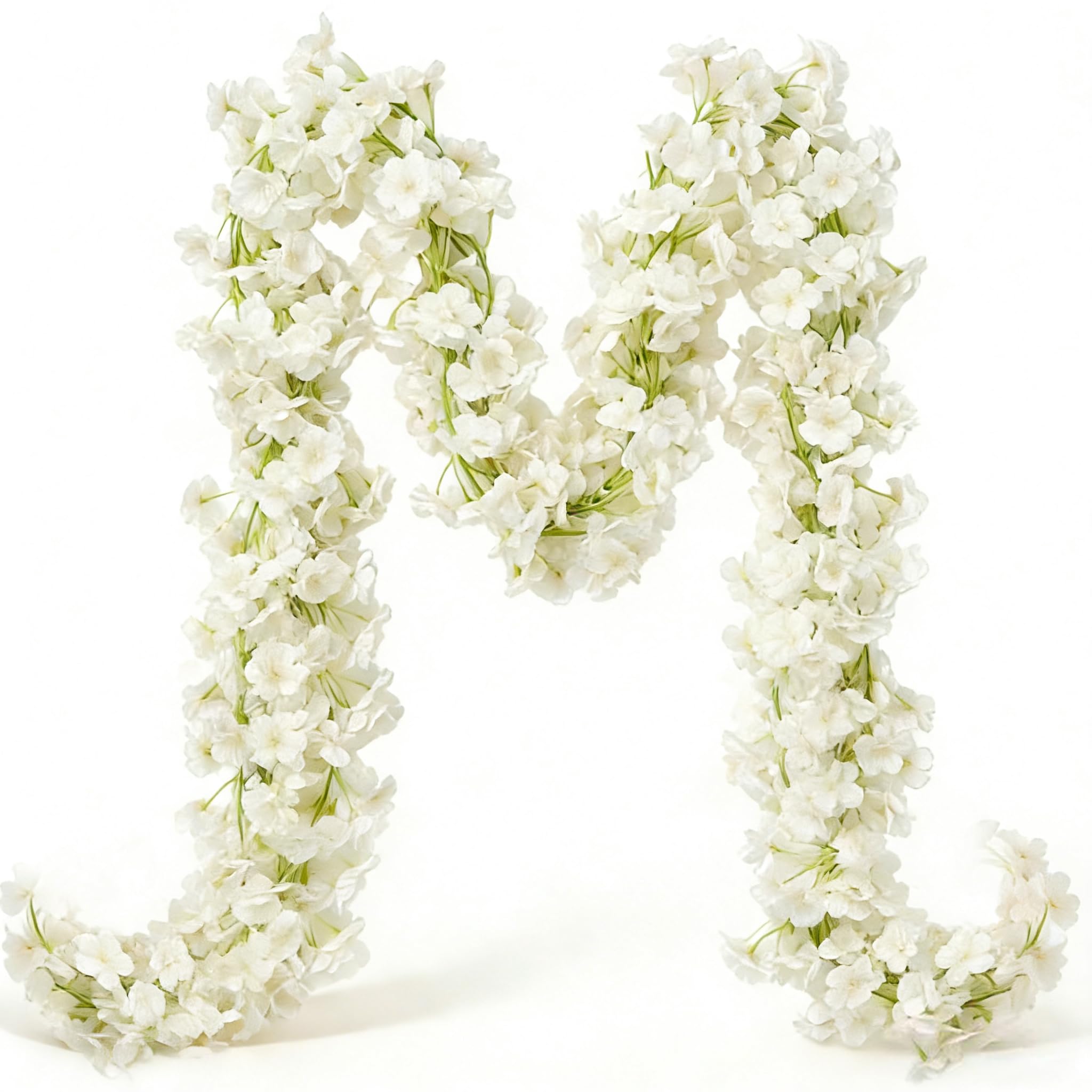 YRIOWMI silk cherry blossom garland close-up of soft petals for elegant arch decor.