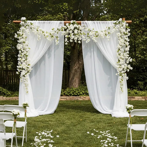 YRIOWMI 59 ft total length allows multiple setups for parties, weddings, and spaces.