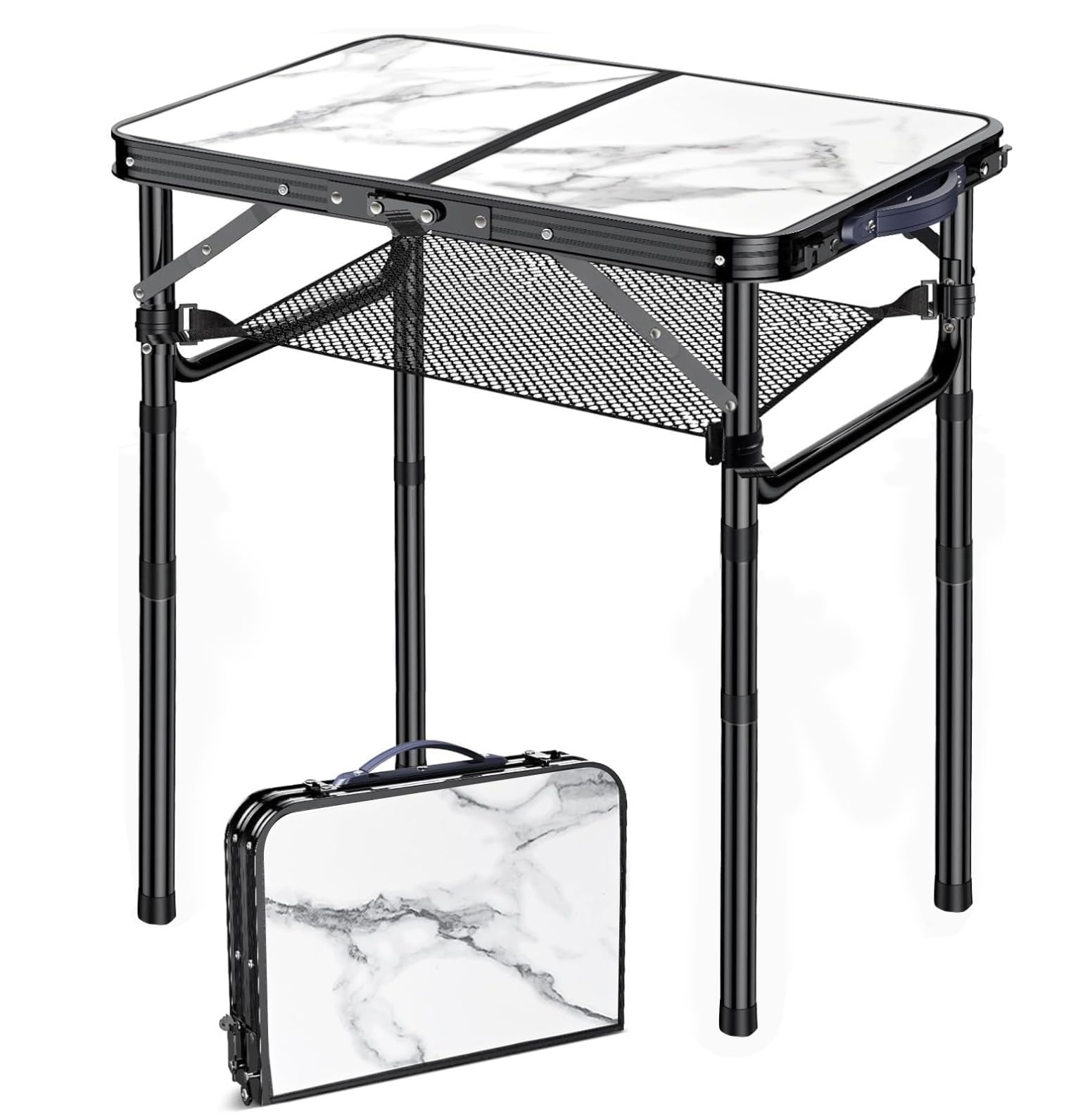 Yriuat folding TV tray adjustable height for couch meals