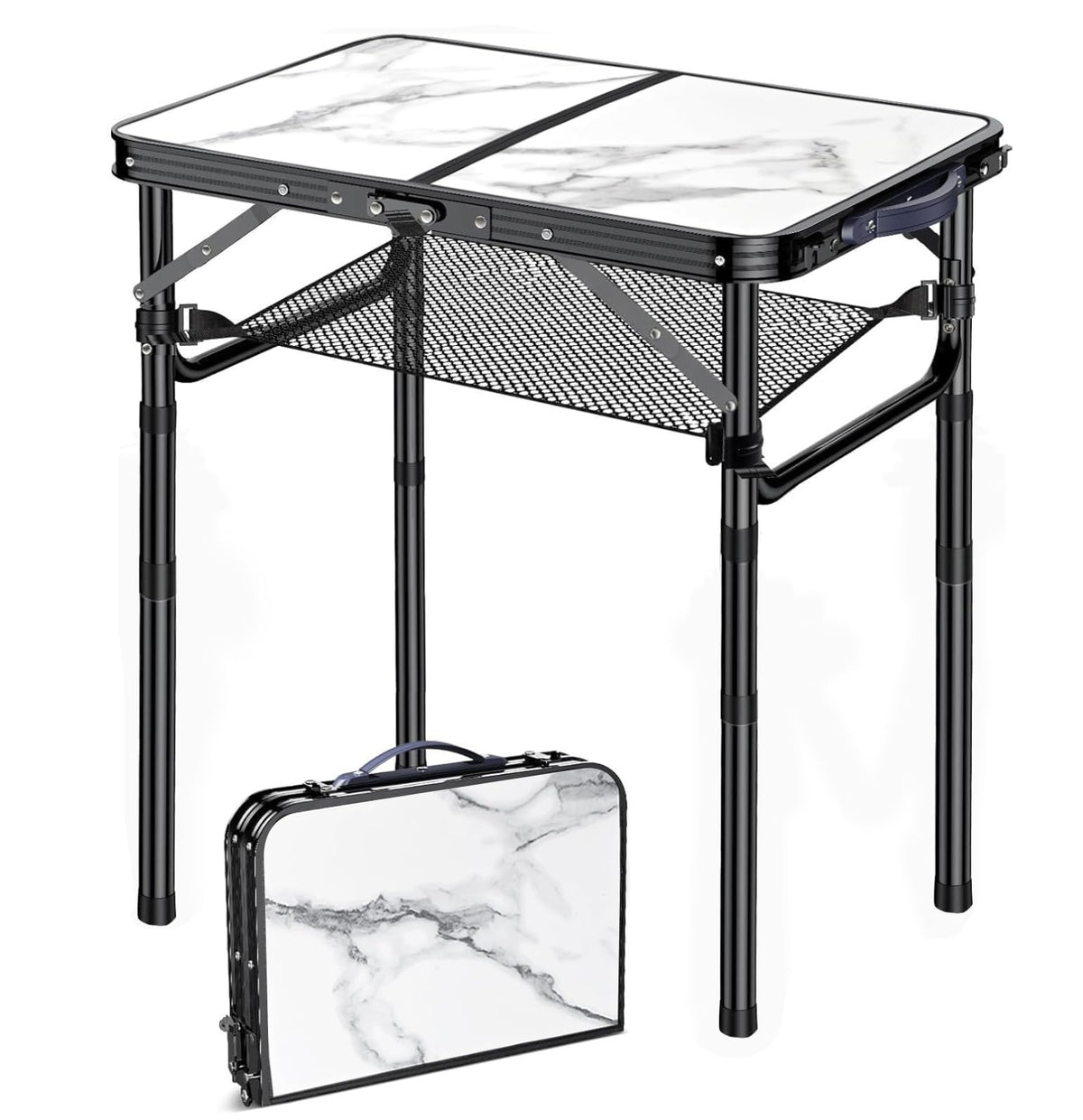 Yriuat folding TV tray adjustable height for couch meals