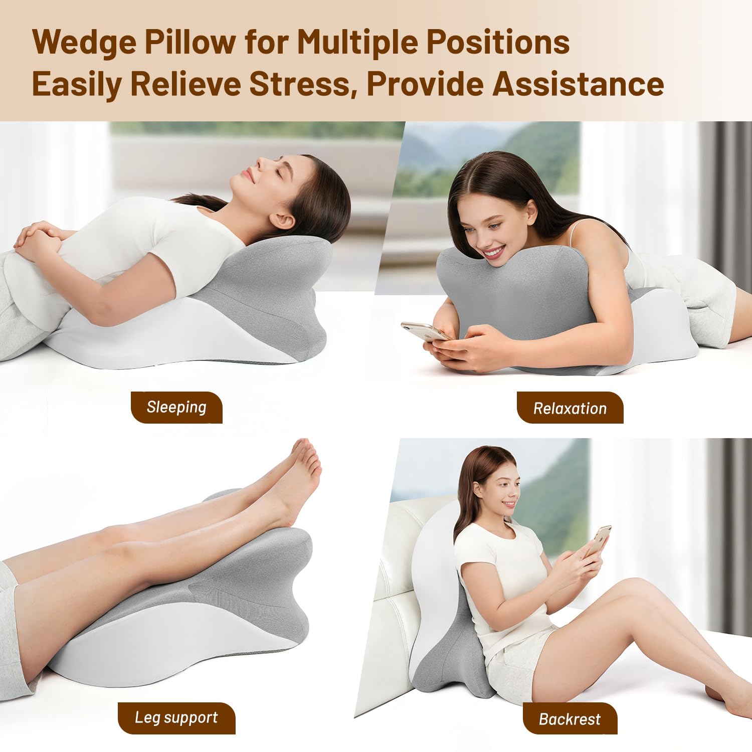 YRuiSofut pillow cradles head and neck with zoned support.