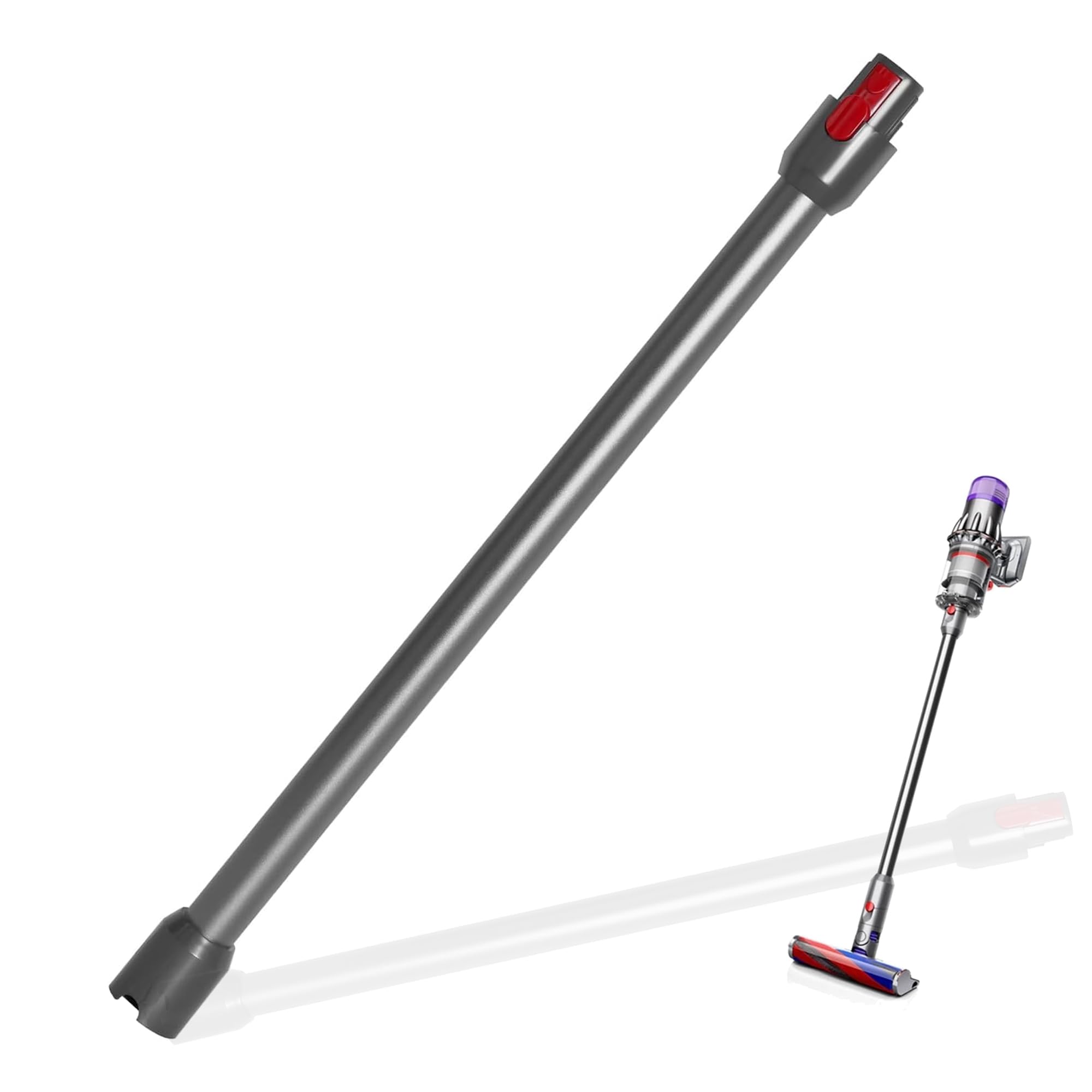 YRUKOMU wand-tube extension compatible with Dyson V7–V15 for smooth ceiling cleaning