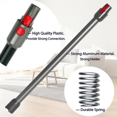 YRUKOMU wand-tube snap-on-off with red button for quick attachment