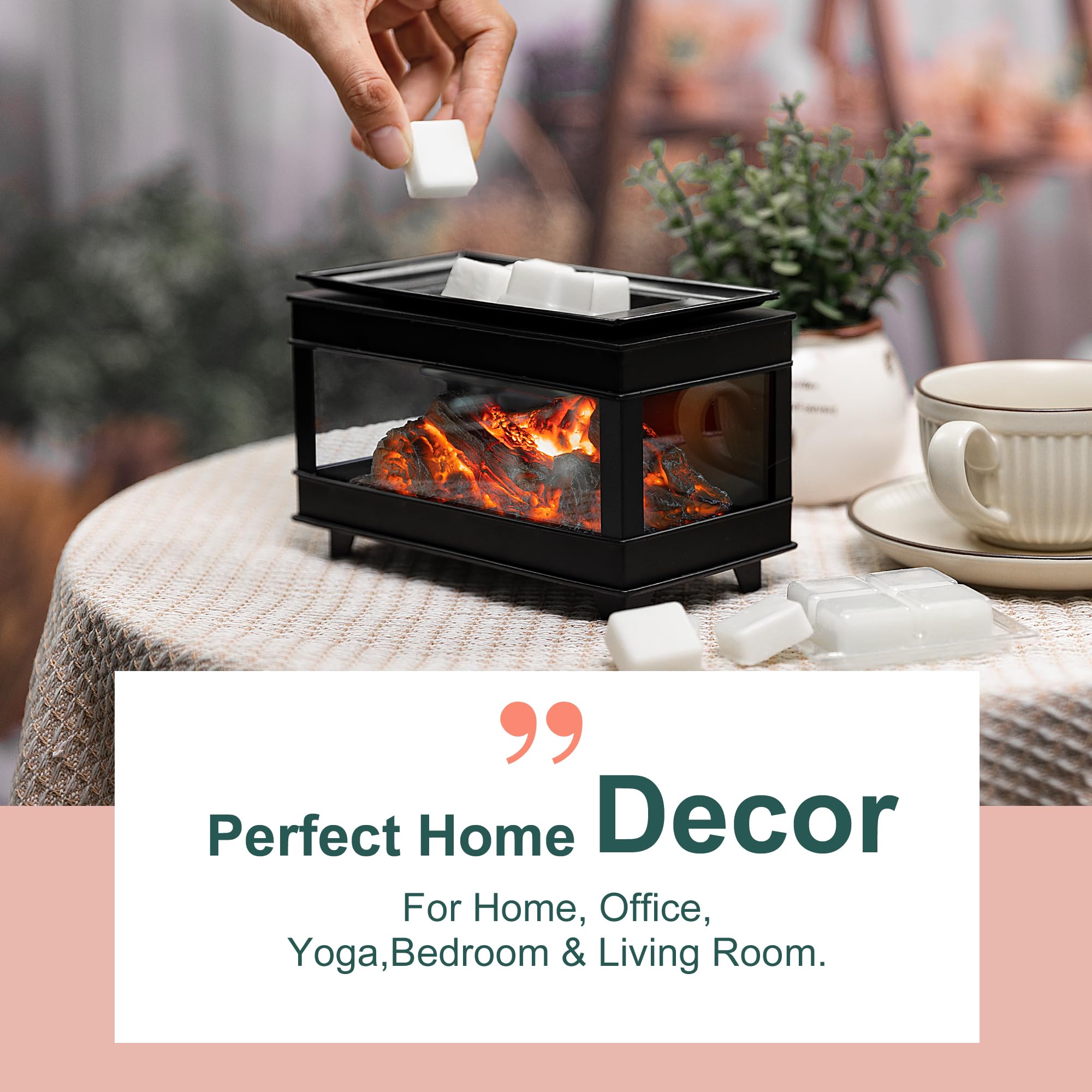 YSong metal frame and glass combine for a stylish focal point in living rooms.
