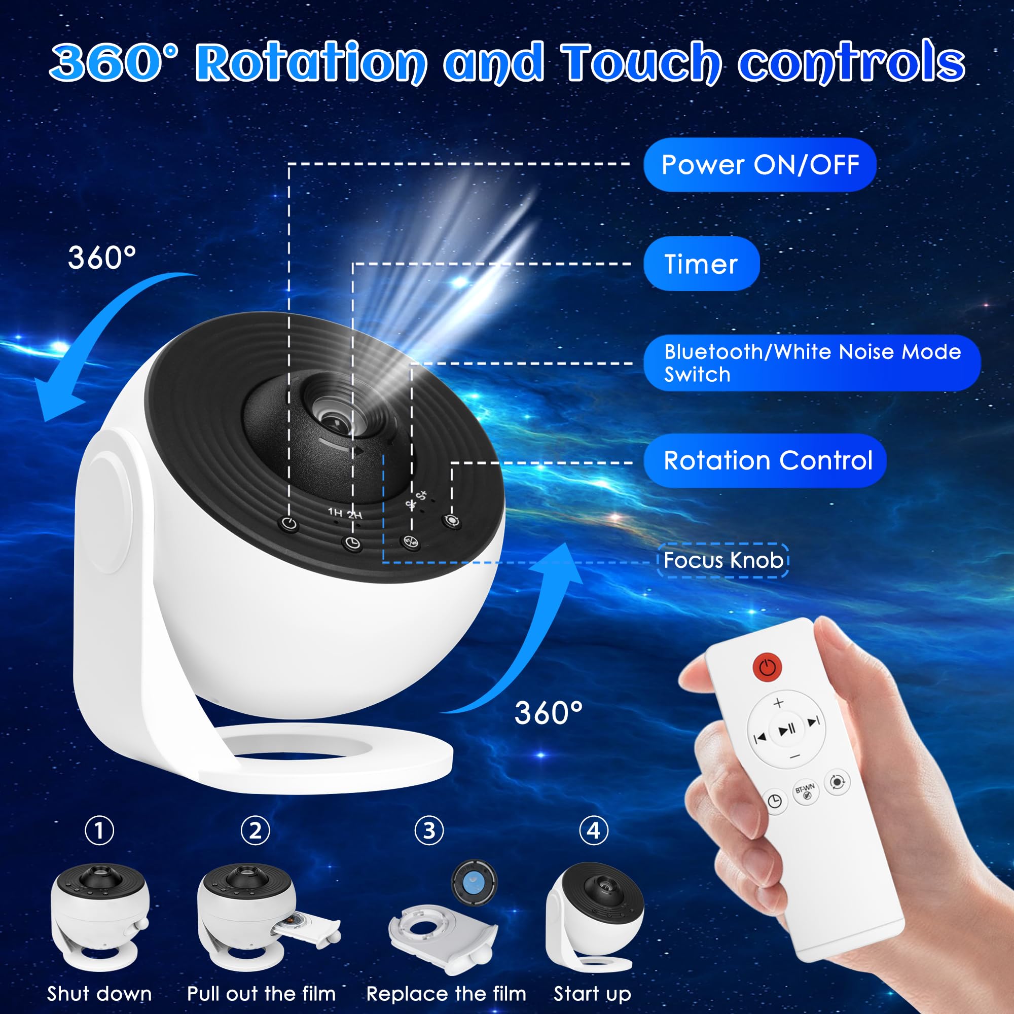 Ysonla Galaxy Pro Bluetooth connectivity enables quick device pairing for audio.