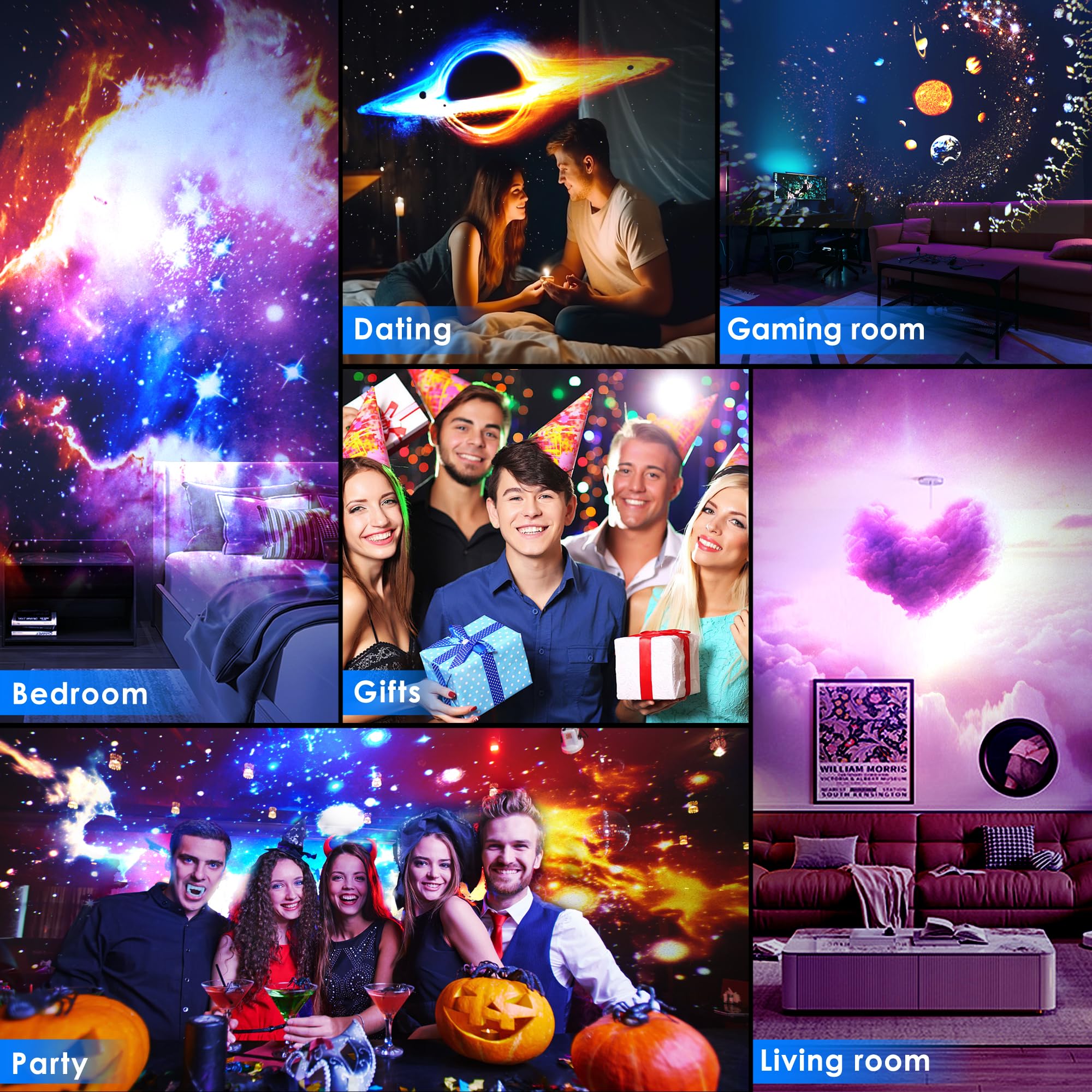 Ysonla Galaxy Projector Pro remote control offers convenient operation from anywhere.